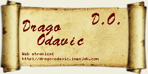 Drago Odavić vizit kartica